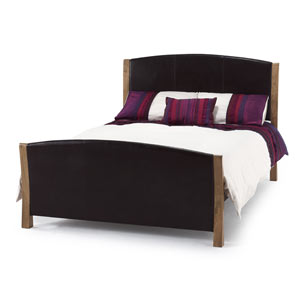 , MIlano, 5FT Kingsize Leather Bedstead