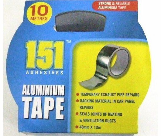 151 48MM X 10M ADHESIVE ALUMINIUM FOIL TAPE PIPES...