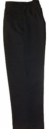 BOYS School/Formal CLASSIC QUALITY PLUS SIZE ``Palvini`` Trousers-6-13Yrs (9-10YRS, Black)