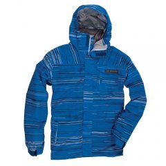 686 Mens 686 Command Jacket Cyan Fragment Stripe