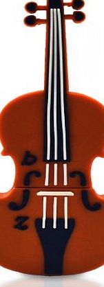 818-Tech No13300020008 Hi-SPEED USB PEN DRIVE 8GB FLASH MEMORY STICK MUSIC INSTRUMENT VIOLIN BROWN 3D FIGURE