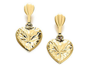 Heart Drop Earrings 070709