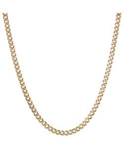 Plated Silver 2oz Curb Chain