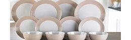 12-Piece Ribbed Dinner Set