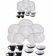 16 + 16-Piece Swirl Dinner Set