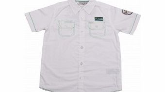 Adams Boys White Short Sleeved Shirt B7 L12/E18