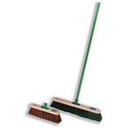 Patio Broom Wooden with Stiff Bristles