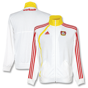 09-10 Bayer Leverkusen Track Top - White