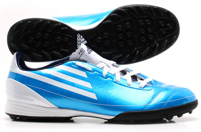 F10 TRX Astro Turf Football Boots Cyan Blue