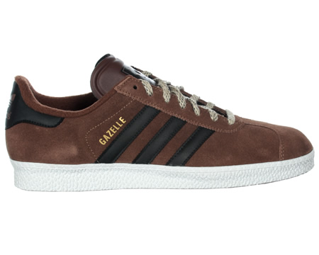 Gazelle II Brown/Black Suede Trainers