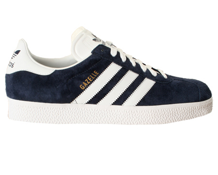 Gazelle II Navy/White Suede Trainers