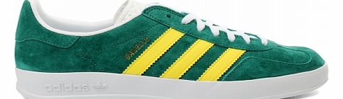 Gazelle Indoor Green/Yellow Suede Trainers