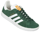 Grand Prix Green/White Suede Trainers