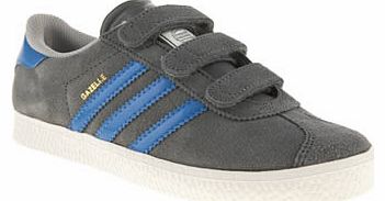 kids adidas dark grey gazelle ii boys junior