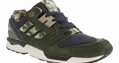 kids adidas navy & green zx 800 boys youth