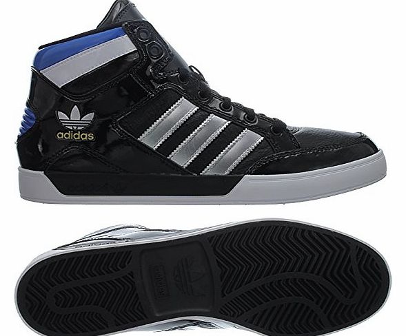 Mens adidas Originals Mens Hard Court Mid Trainers in Black-White - UK 9.5