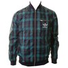 Nylon Plaid Track Top (Blue)