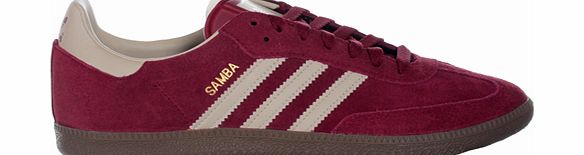 Samba Red/Beige Suede Trainers