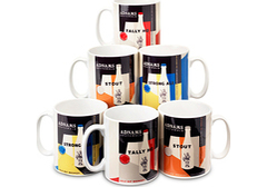 Retro Mugs, box of 6