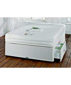 Hush Double Bamboo Standard Latex Divan - 2 Drawer