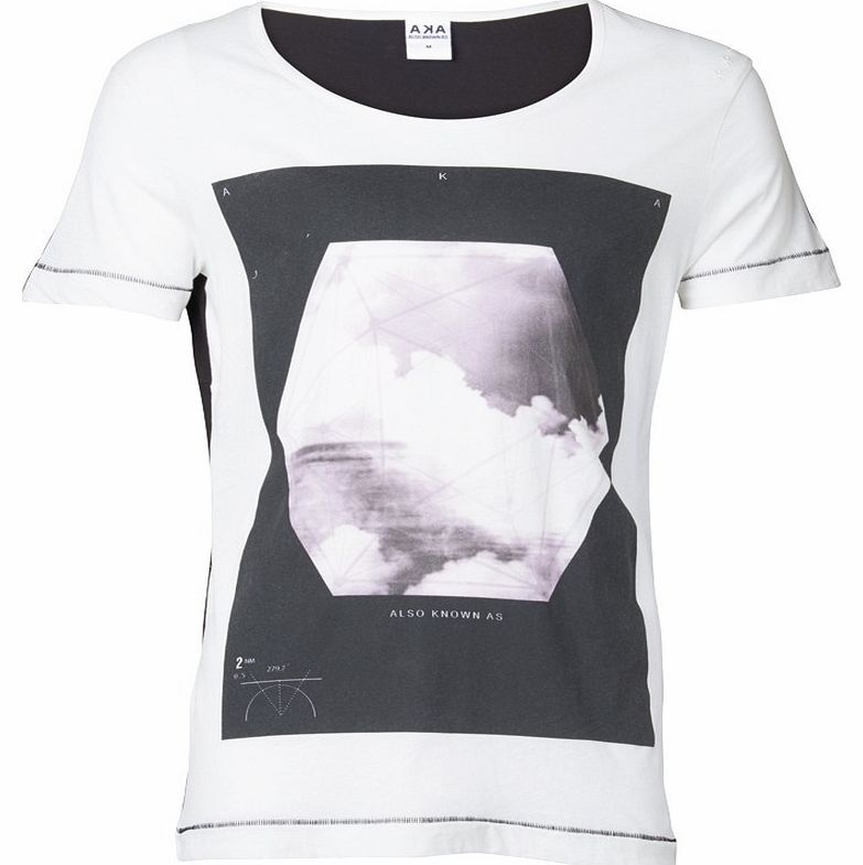 Mens Hex Printed T-Shirt White