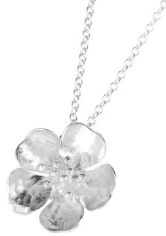 Silver Medium Wild Rose Pendant by Alexis Dove