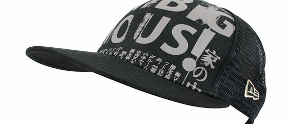 ambiguous Mens ambiguous Asahi New Era Trucker Cap Black