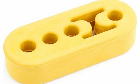 Amico Universal Car 4 Hole Yellow Rubber Muffler Exhaust Hanger Bushing