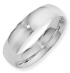 Ampalian Jewellery 18 ct. White Gold 6mm Court shaped Wedding Ring