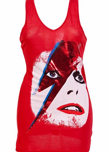 Ladies David Bowie Aladdin Sane Racer Back Dress