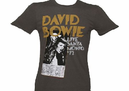 Mens Charcoal David Bowie Santa Monica