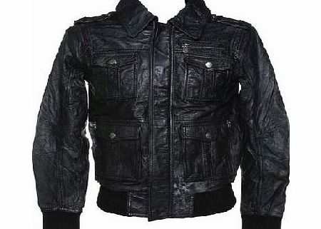 Mens Pizzorno KISS Black Leather Jacket