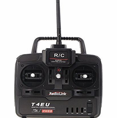 Andoer RadioLink T4EU 4CH Radio Control System Transmitter w/ R7EH Receiver for RC Airplane Model 2