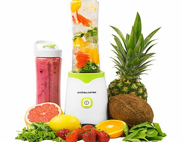 Personal Smoothie Blender Machine, Includes 2 x 600ml Lockable Bottles, 2 Year Warranty