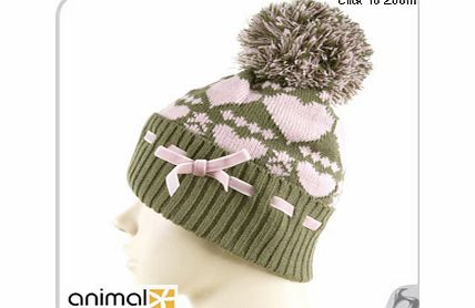 Animal Beanie - Animal Noddy Beanie - Dusky Green