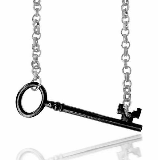 Alice in Wonderland Black and Silver Key