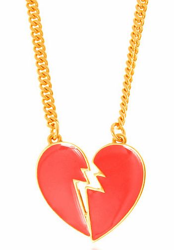 Alice in Wonderland Broken Heart Necklace from