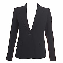 Anne Brooks Petite Black rib jacket