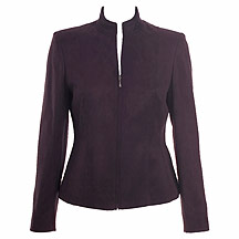 Anne Brooks Petite Mulberry suedette jacket