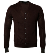 Burgundy Button Fastening Cardigan