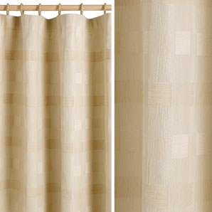 Pencil Pleat Curtains- Ivory- W167 x Drop 182cm