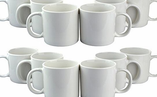 Argon Tableware Straight Sided Mugs - 310ml (11oz) - Box of 12