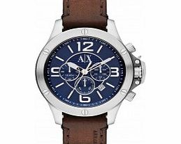 Armani Exchange Mens Street Well Worn Blue Brown