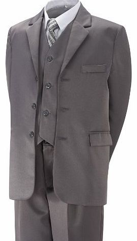 Boys Suit Grey Formal 5 Piece Age 10 year