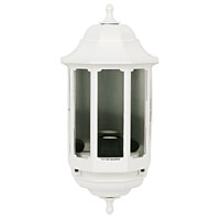 Slave Half 60W White Lantern Wall Light