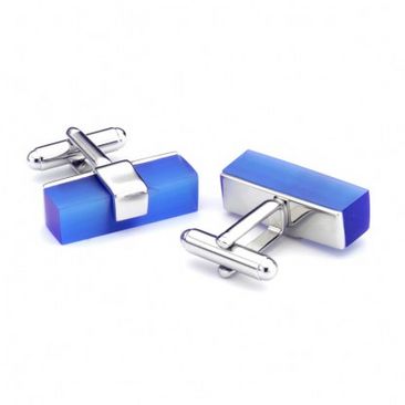 Fibre Optic Steel Cufflinks