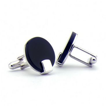 Flat Disc T-Bar Cufflinks