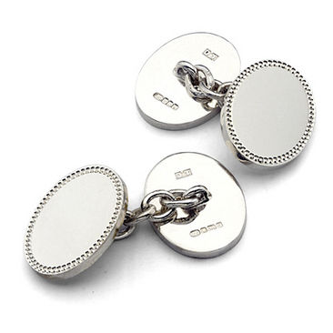 Hobnail Silver Cufflinks