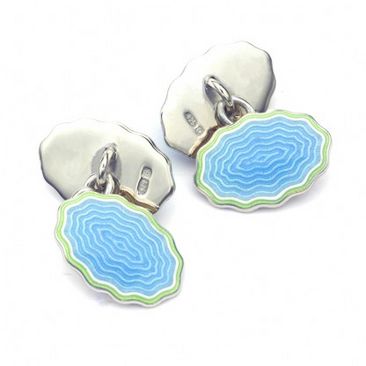 Scalloped Edge Cufflinks