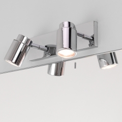 Como Chrome Twin Bathroom Wall Light